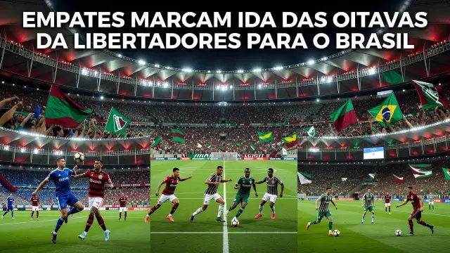 Empates Marcam Ida das Oitavas da Libertadores para o Brasil